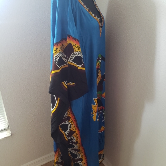 Just In: New/NWT African Woman Turquoise Kaftan … - Picture 12 of 14